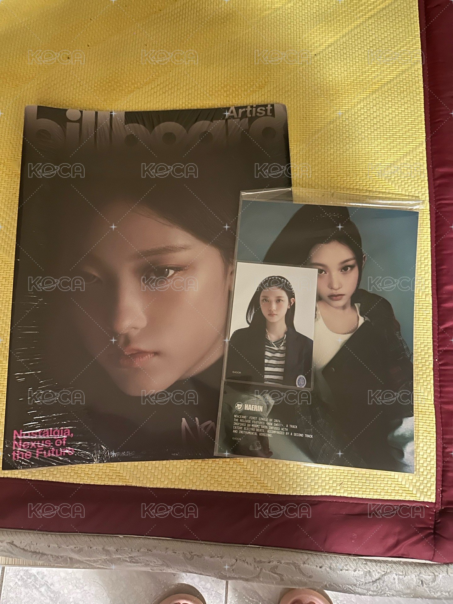 NewJeans haerin 雜誌+墊板不拆售(Billboard KOREA 雜誌 ｜手機殼