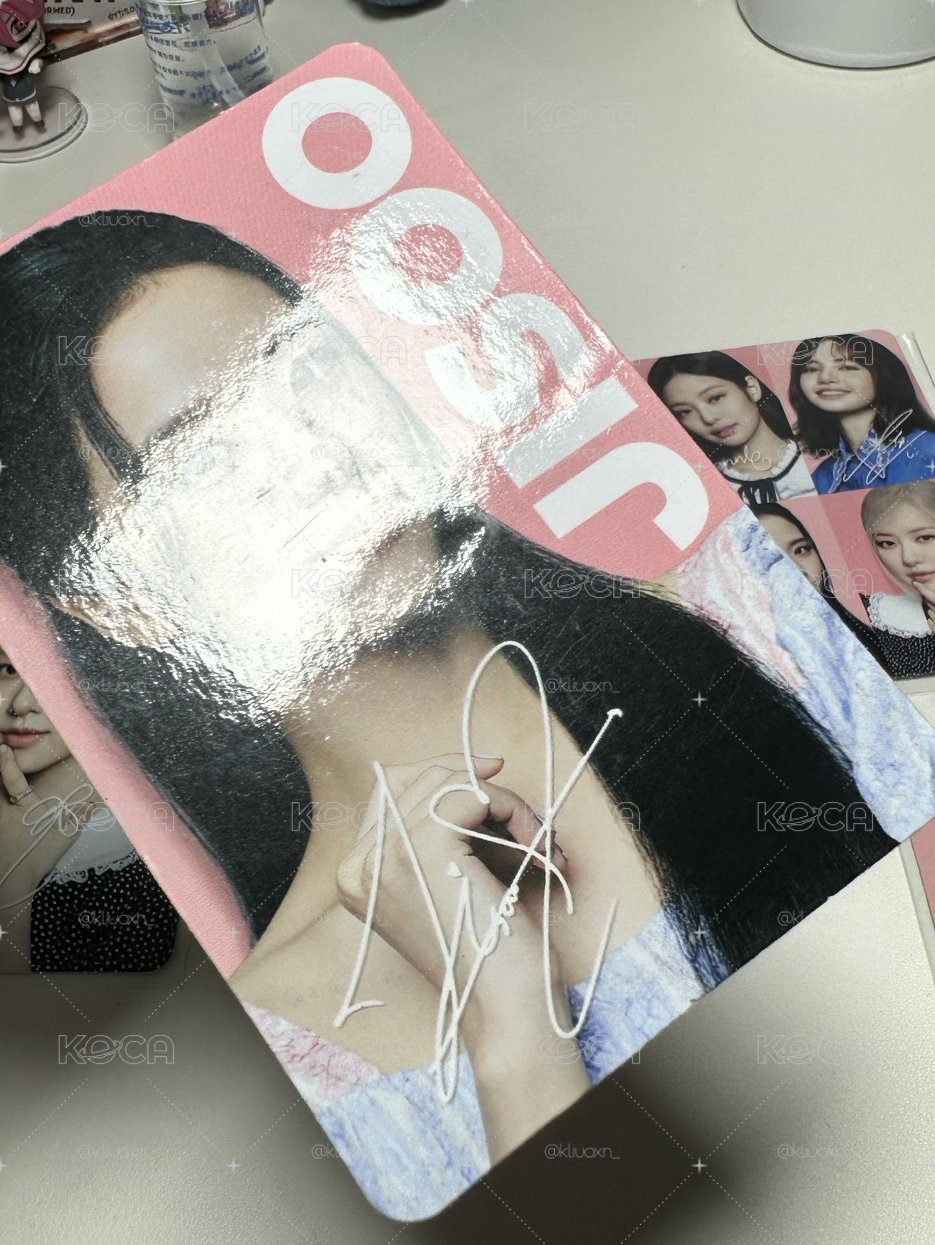 blackpink Oreo代言卡