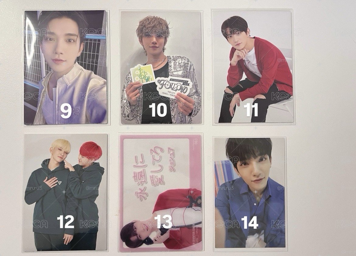 SEVENTEEN 知秀日卡、周邊卡