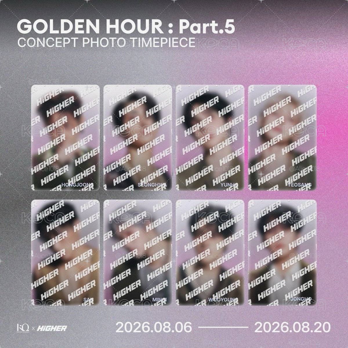 【預購】 GH5 HIGHER Concept Photo Timepiece 隨機卡｜榮 霧面