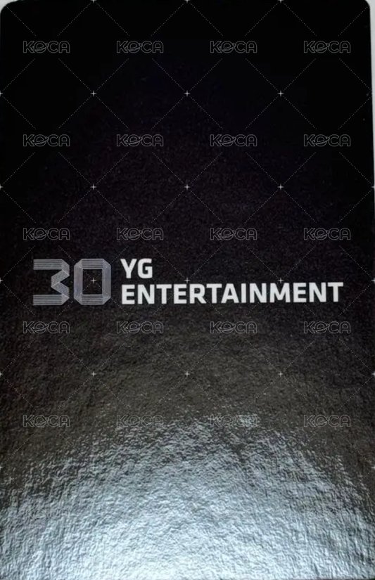 YG 30th Anniversary 隨機卡  背面