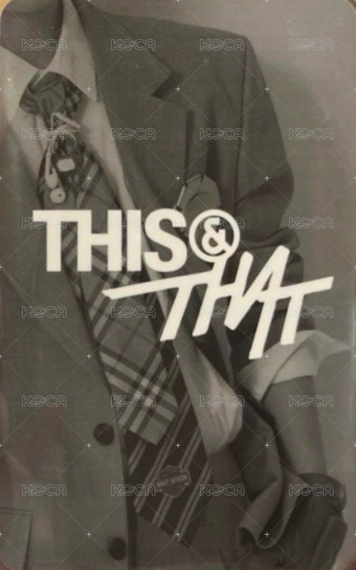 THIS & THAT 專輯卡 THIS ver. 背面