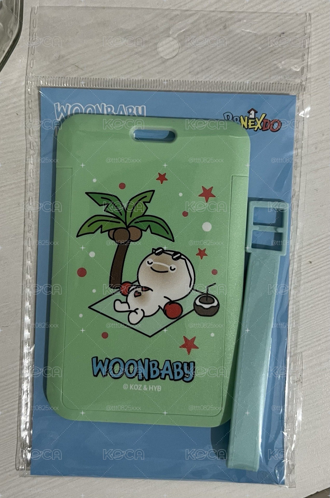 全新未拆 BBNEXDO 行李吊牌 WOONBABY