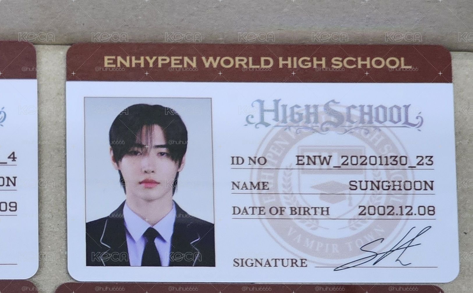 EN-WORLD 校服sp卡 朴成訓
