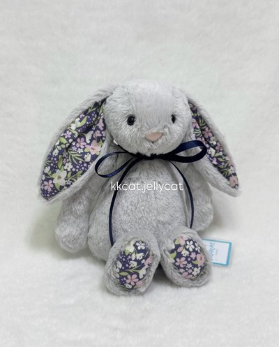 現貨.18銀碎花邦尼兔