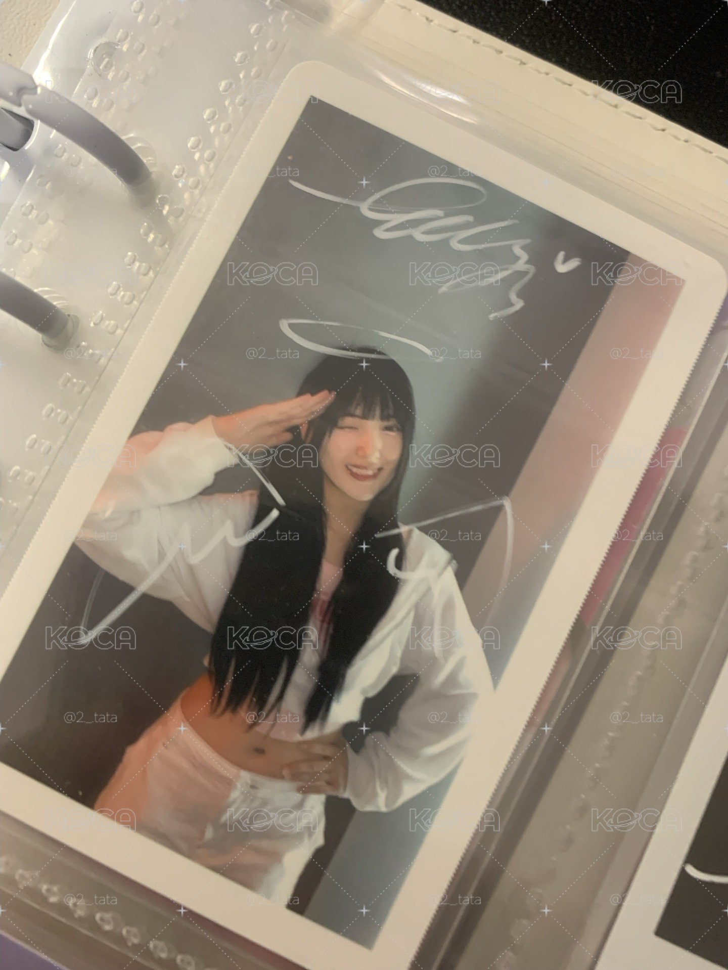 芝婷簽名小卡