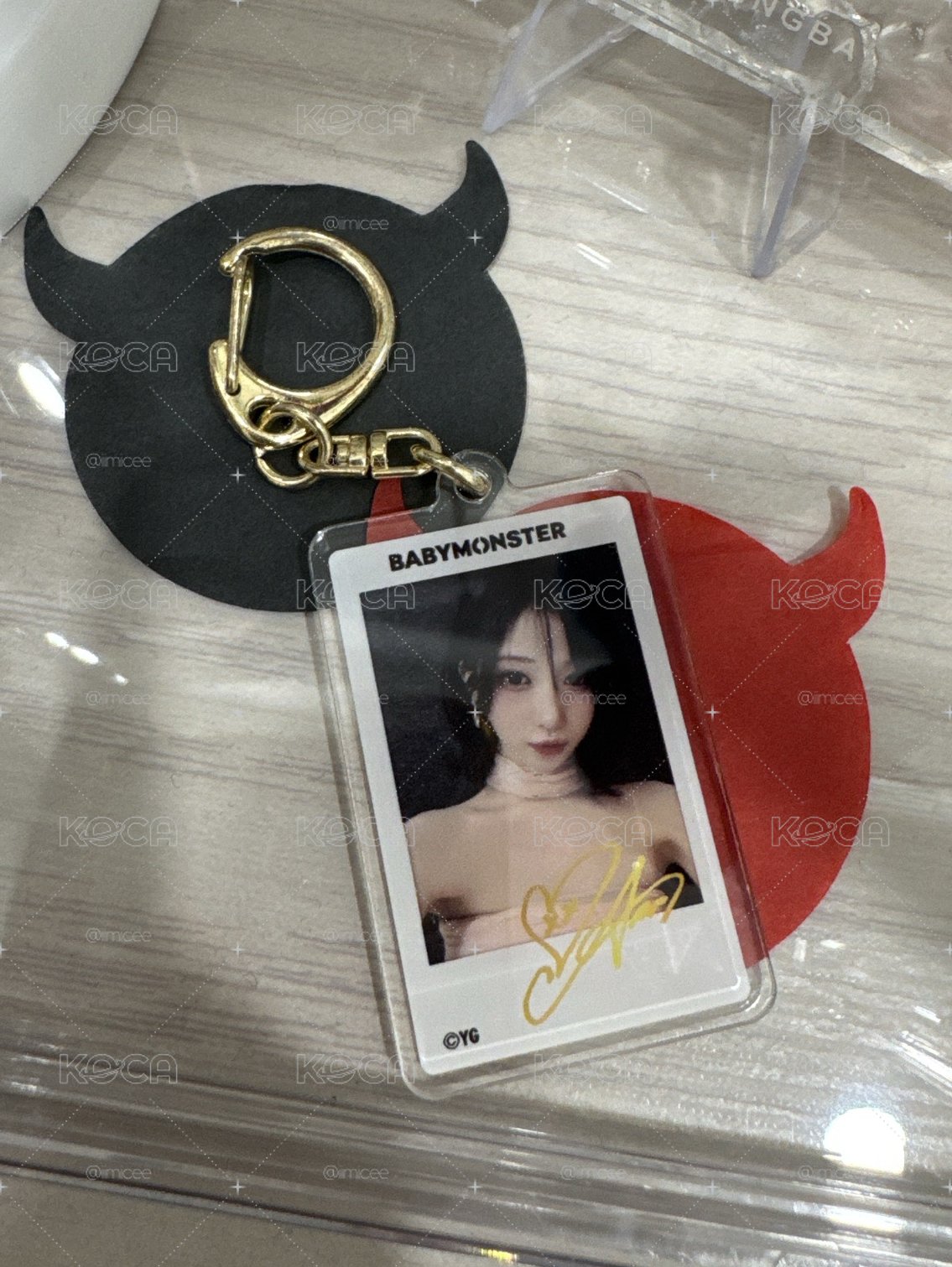 角鍵帽+白牌吊飾