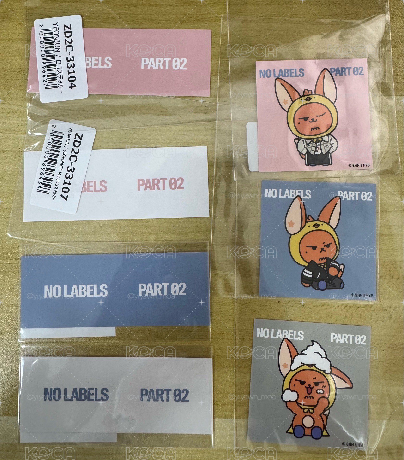 No labels: part 02日通貼紙 日咖 環球 黃春 然竣