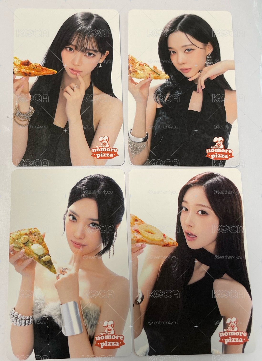 no more pizza 代言小卡一套