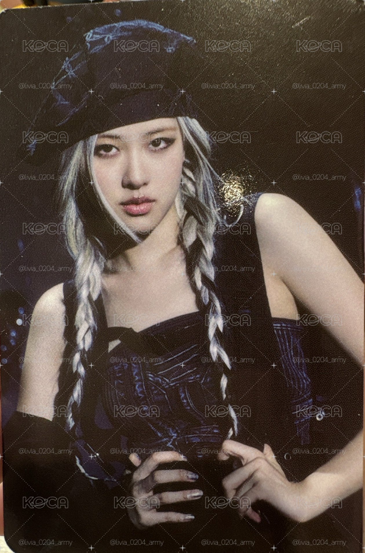 Blackpink rosé 特典卡（損）