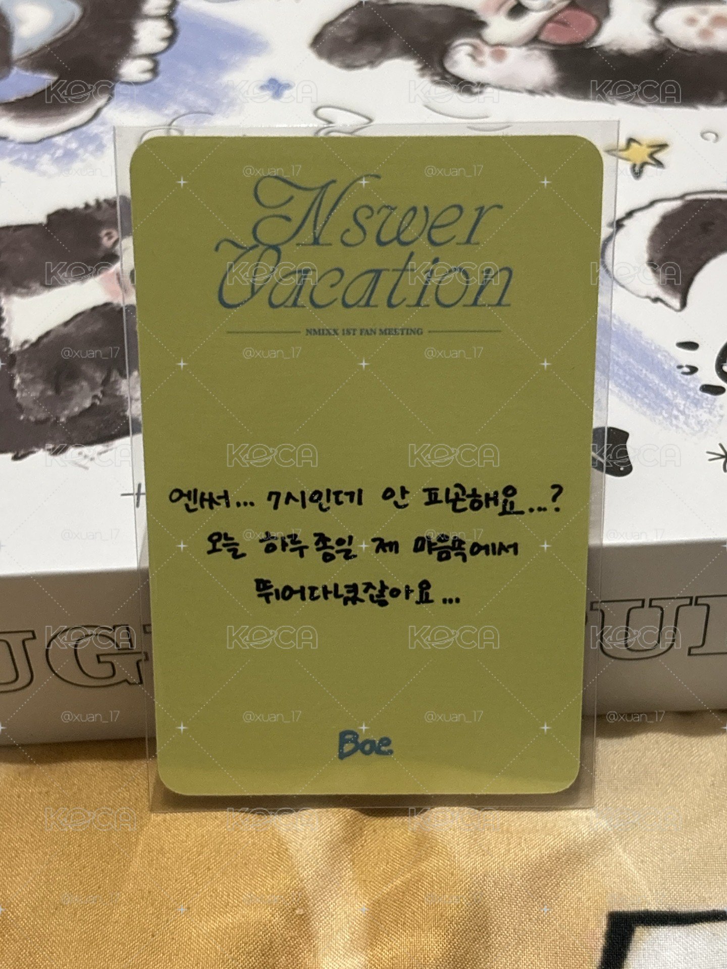 NSWER VACATION 入場卡 / 場限卡 晚場