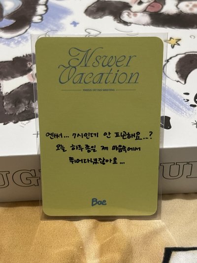NSWER VACATION 入場卡 / 場限卡 晚場