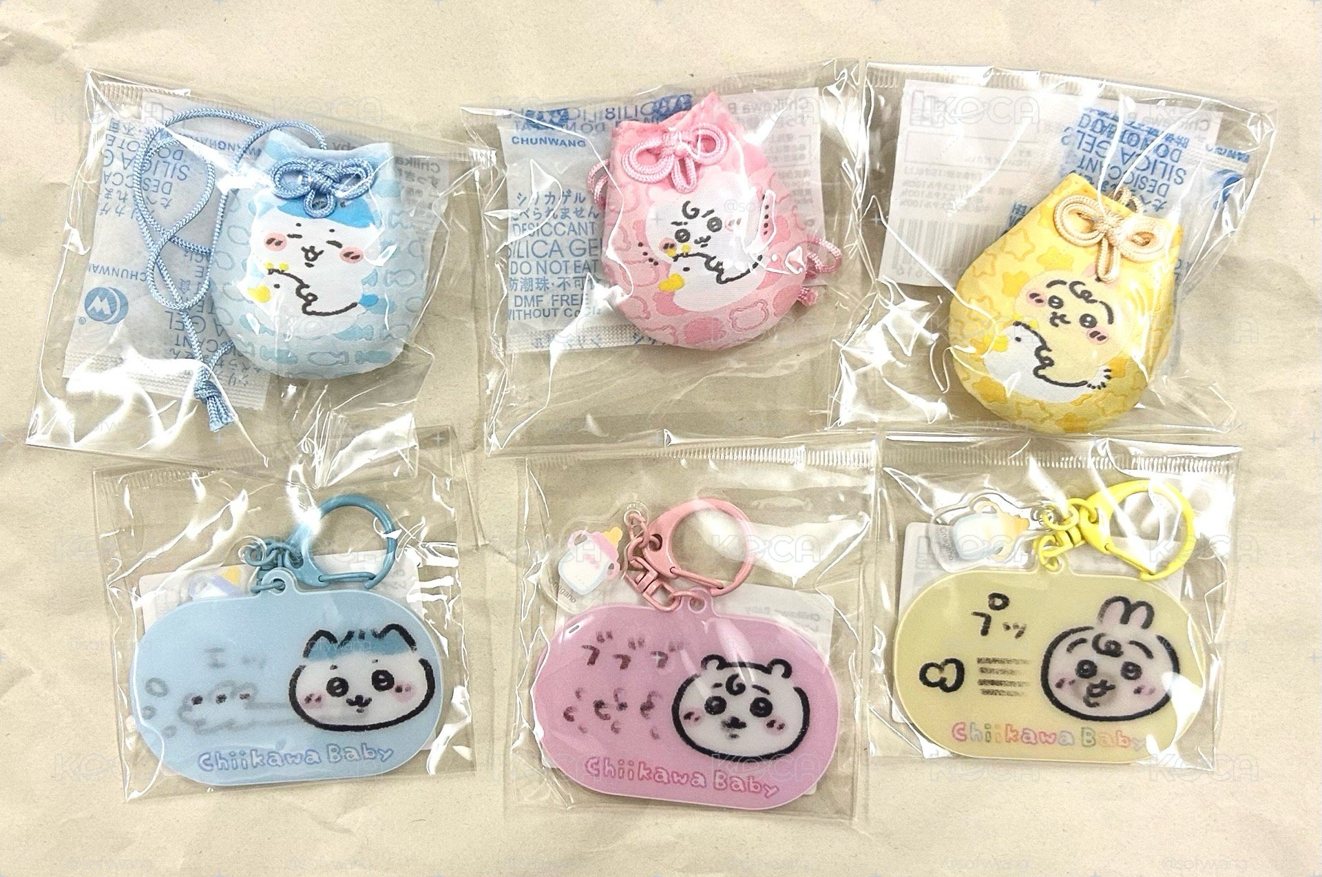 ［現貨 可直接下單］吉伊卡哇 ちいかわ baby 光柵鑰匙圈 光柵吊飾 健康御守 吉伊 小八 烏薩奇 兔兔
