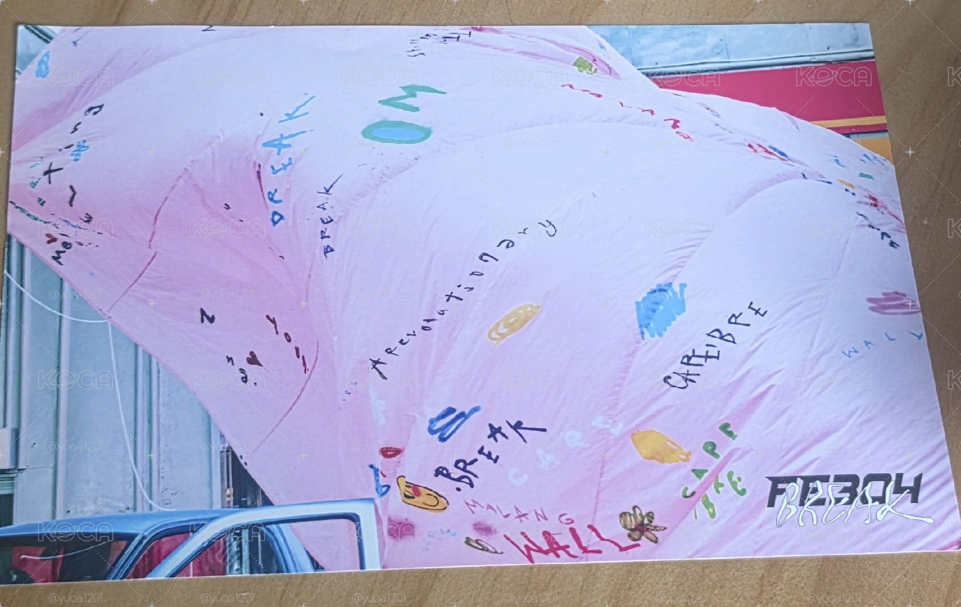 lily親簽明信片