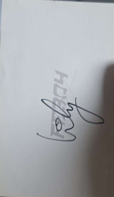 lily親簽明信片