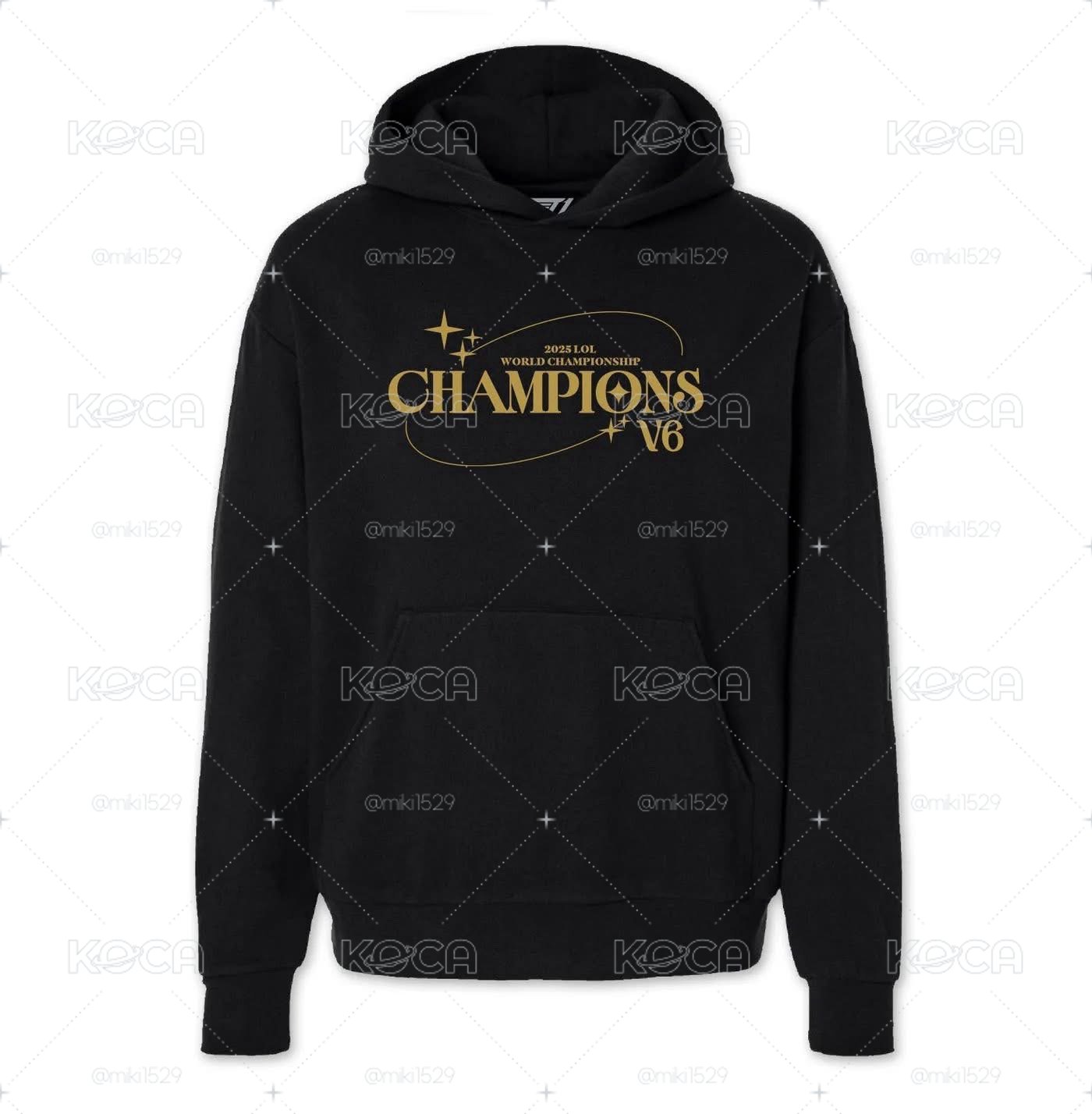 絕版T1六冠國際版帽T（XL）