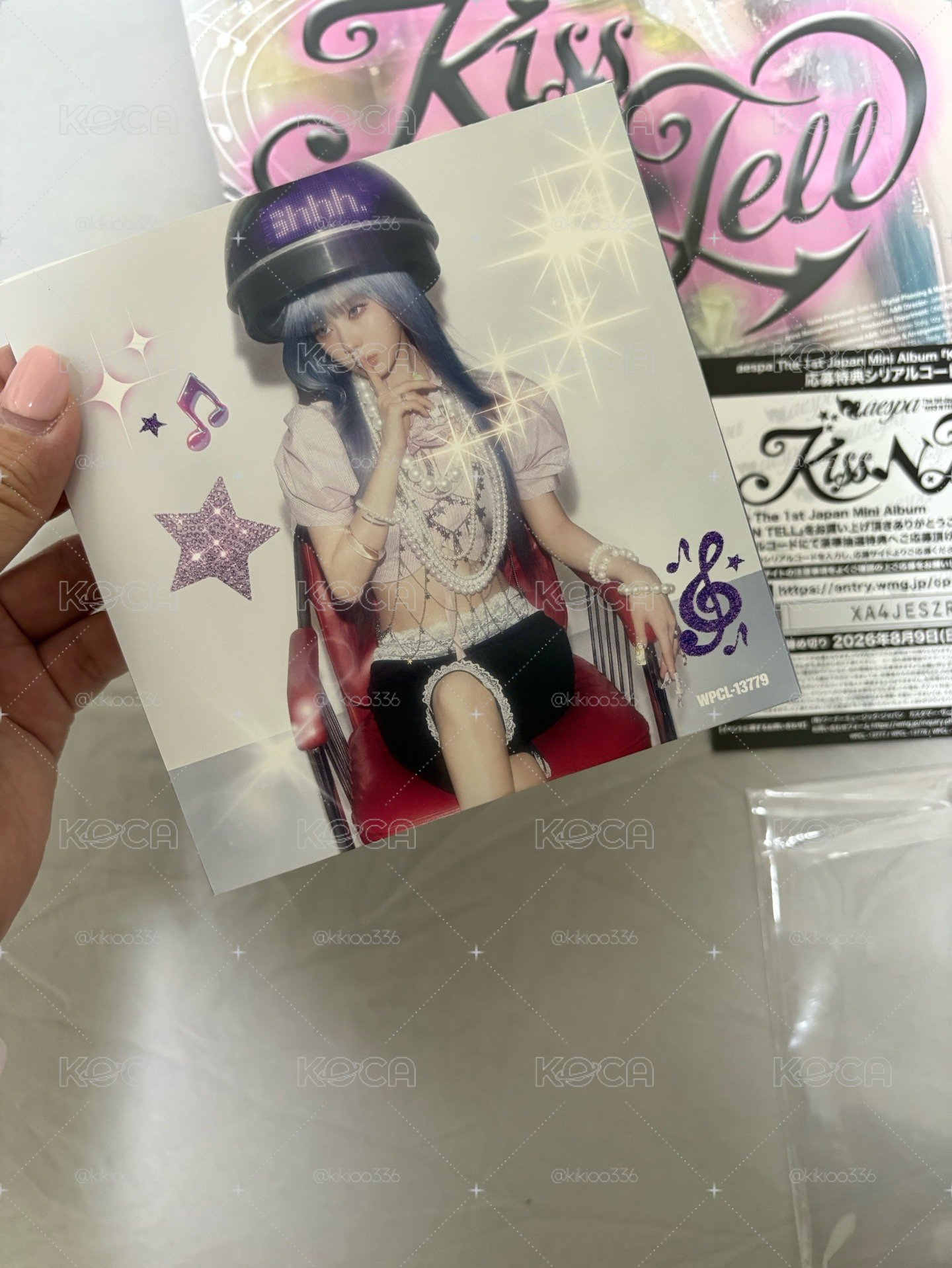 日版Aespa-日本第一張迷你專輯［Kiss N Tell]poster版 冬天Witer封面