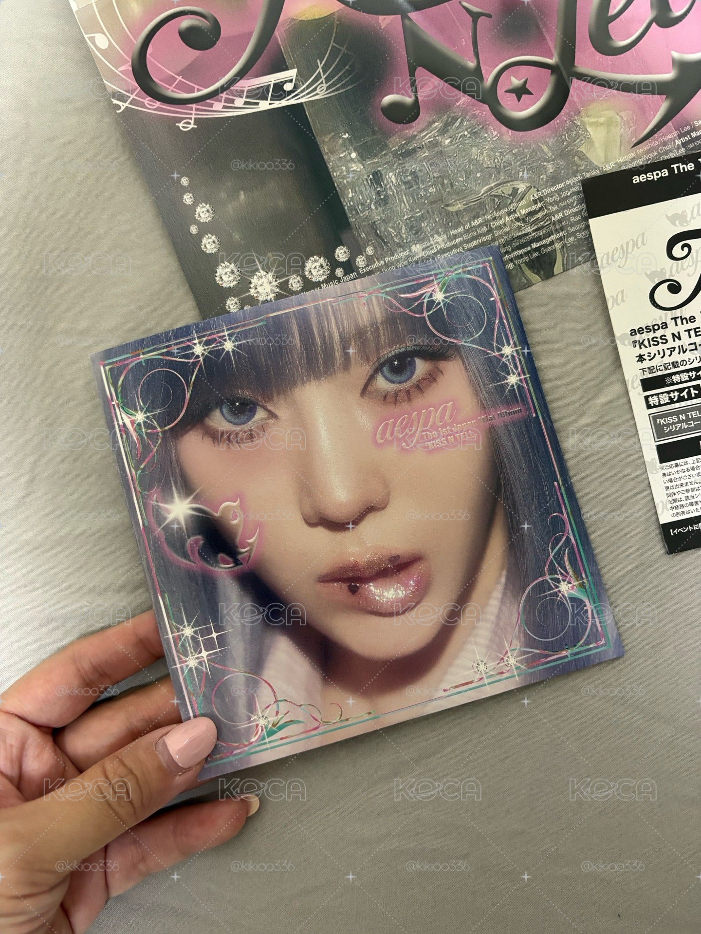 日版Aespa-日本第一張迷你專輯［Kiss N Tell]poster版 冬天Witer封面
