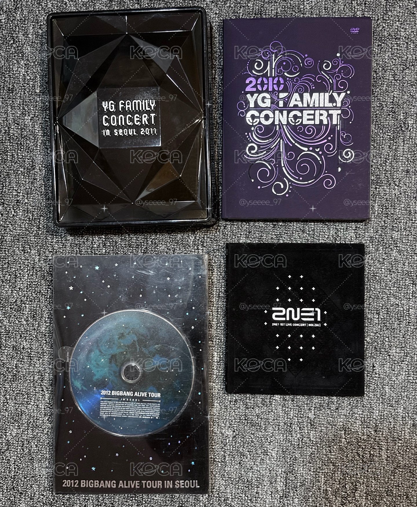 早期 BIGBANG 專輯、演唱會DVD
