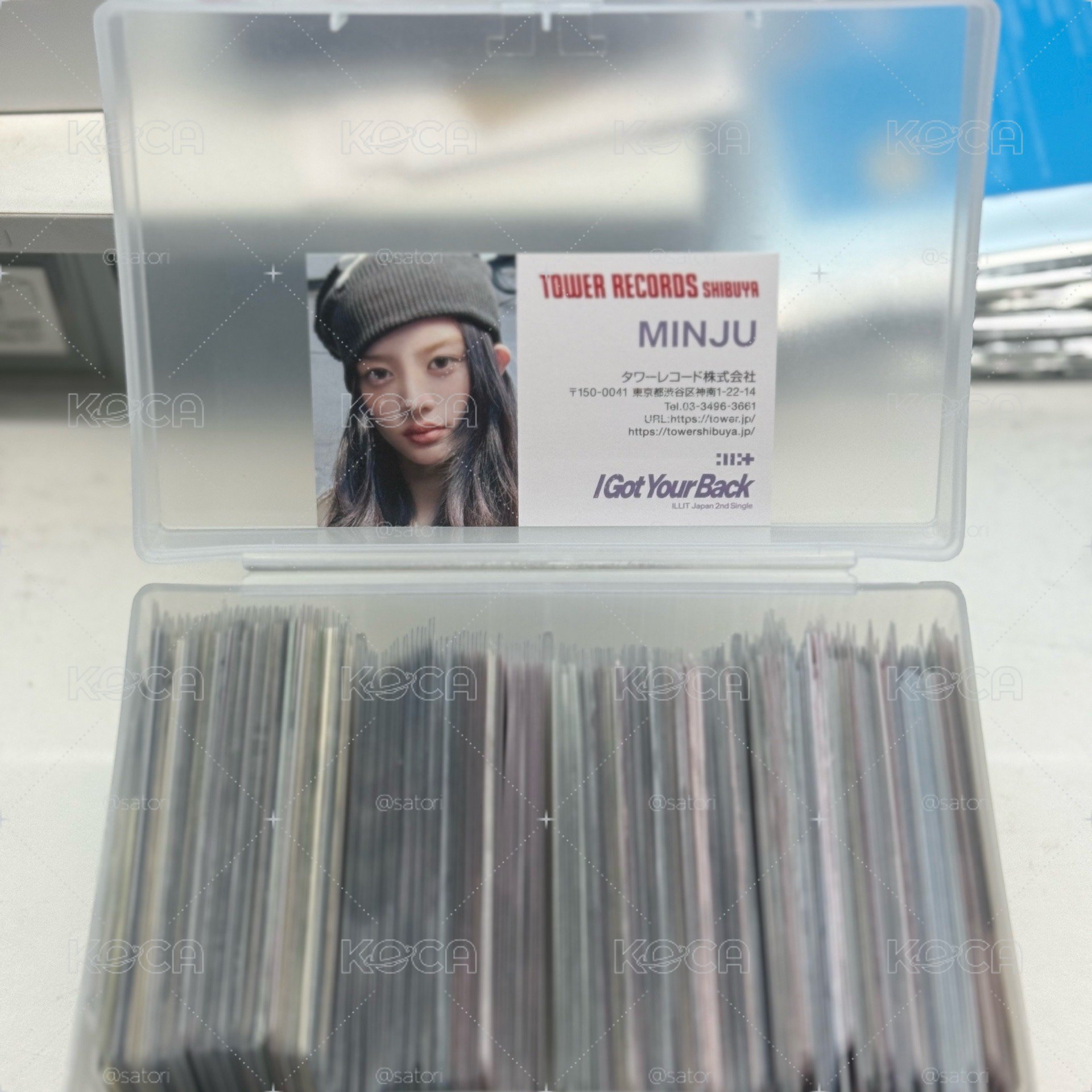 【可直拍】illit Minju 日專塔店手渡名片