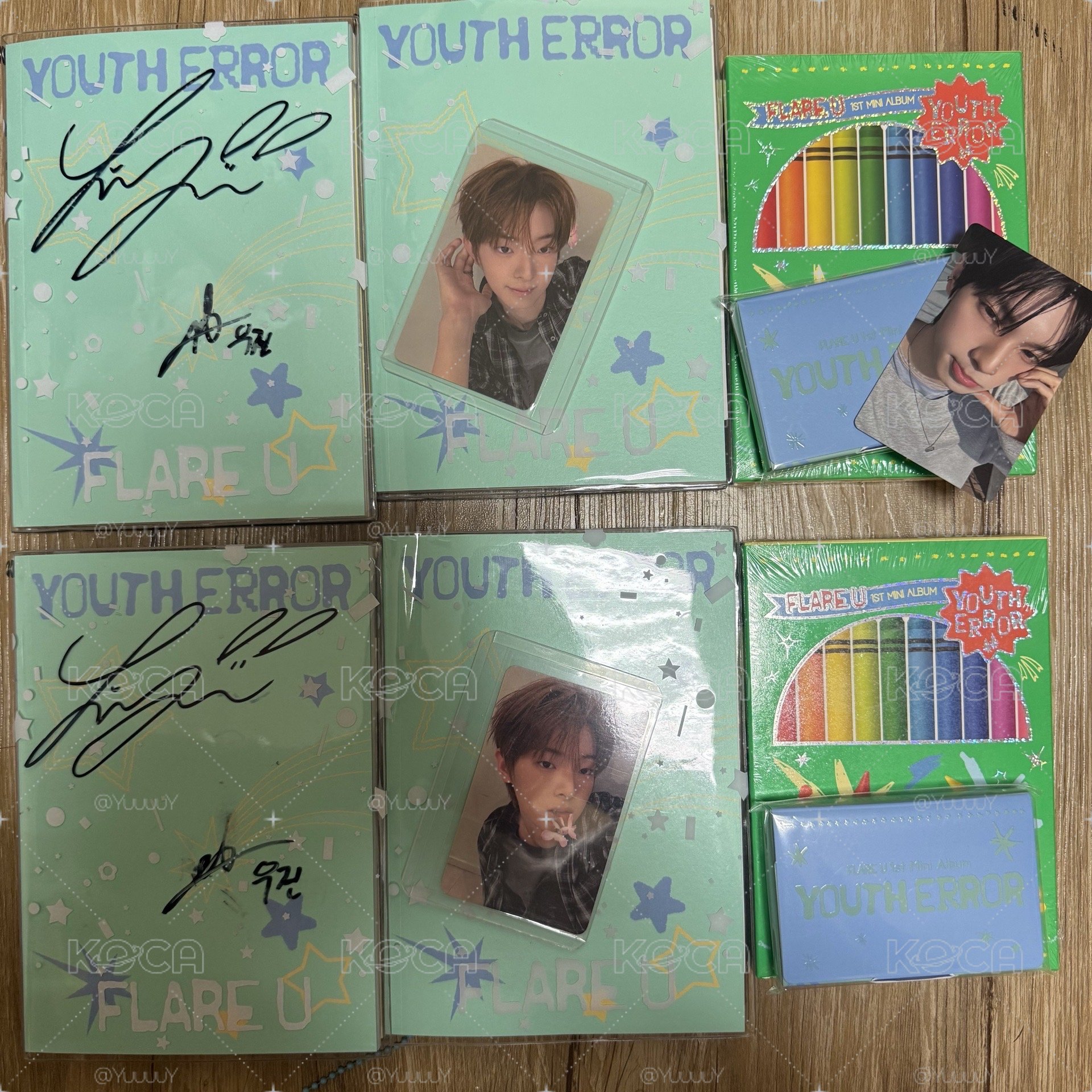 FLARE U《YOUTH ERROR》HELLO82 日記親簽小盤