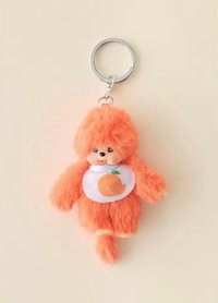 歐美限定 迷你Monchhichi 水果繽紛系列 吊娃 橘子