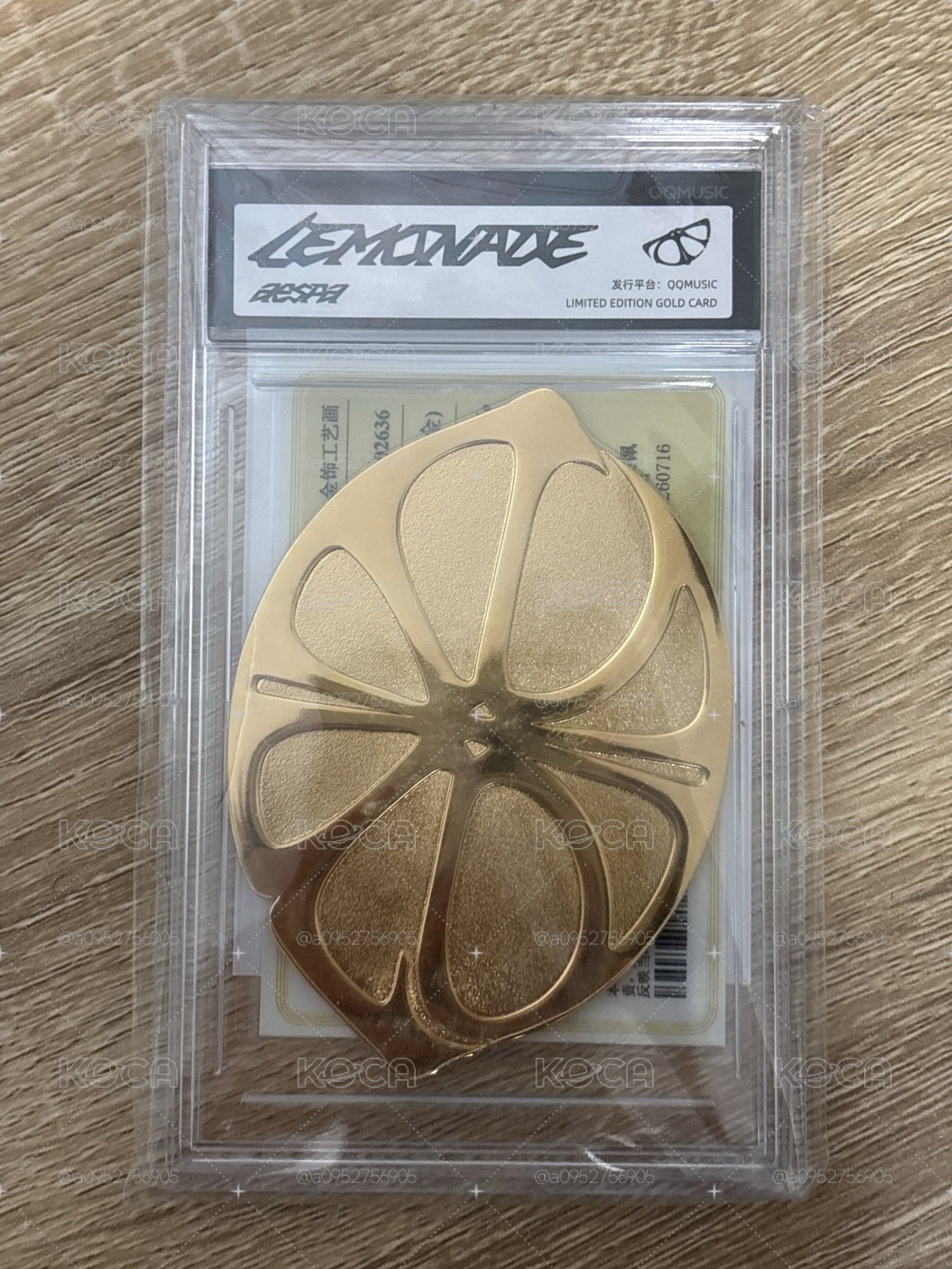 (現貨未拆 含真金)LEMONADE QQ音樂 限量金版卡 特典卡
