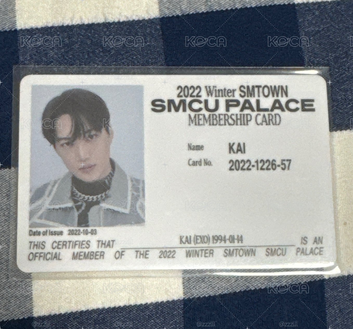 exo kai sm家族2022冬專id卡
