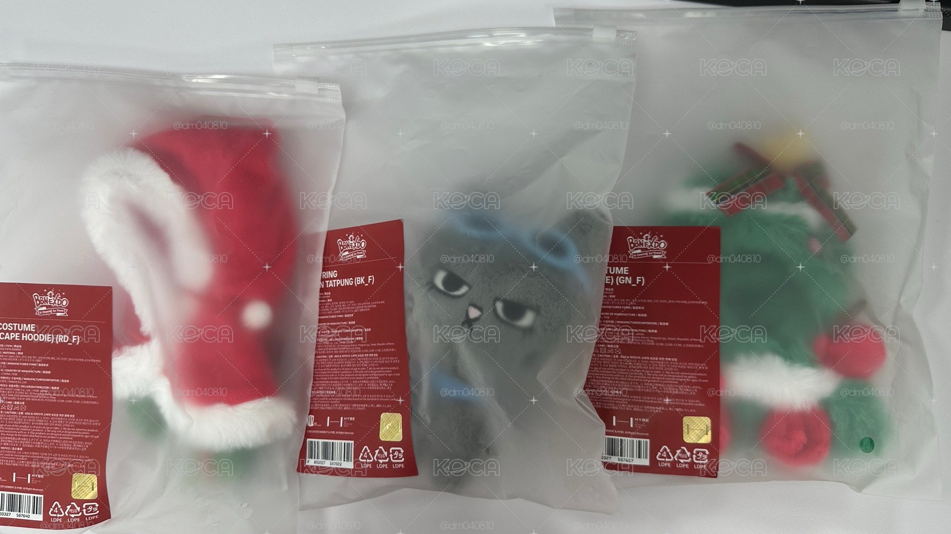 BBNEXDO TAESAN 泰山 聖誕快閃 原皮FE HAN TATPUNG 聖誕斗篷 聖誕樹 娃衣 跟泰豐一起過聖誕