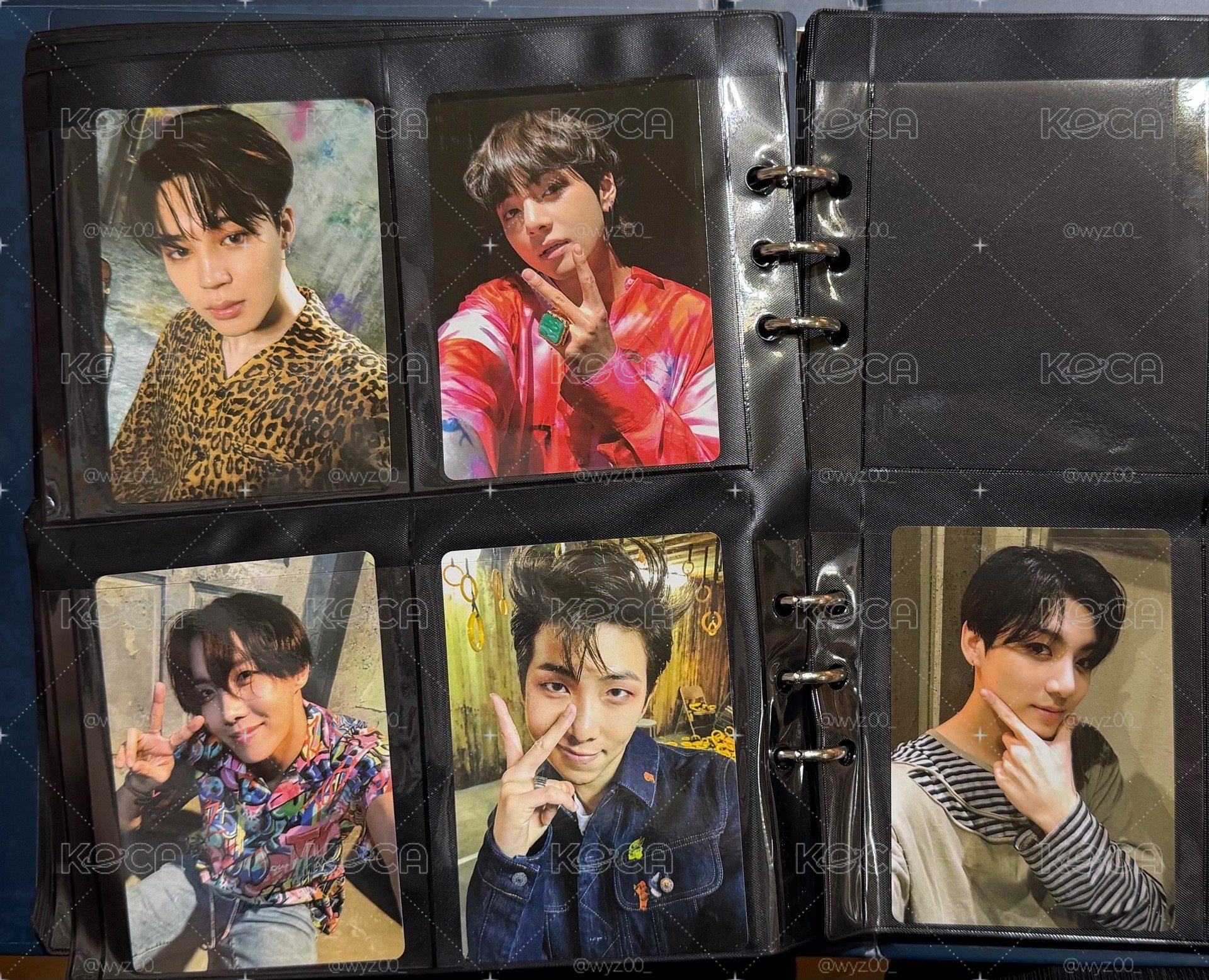 BTS 三代手燈卡 五張合售
