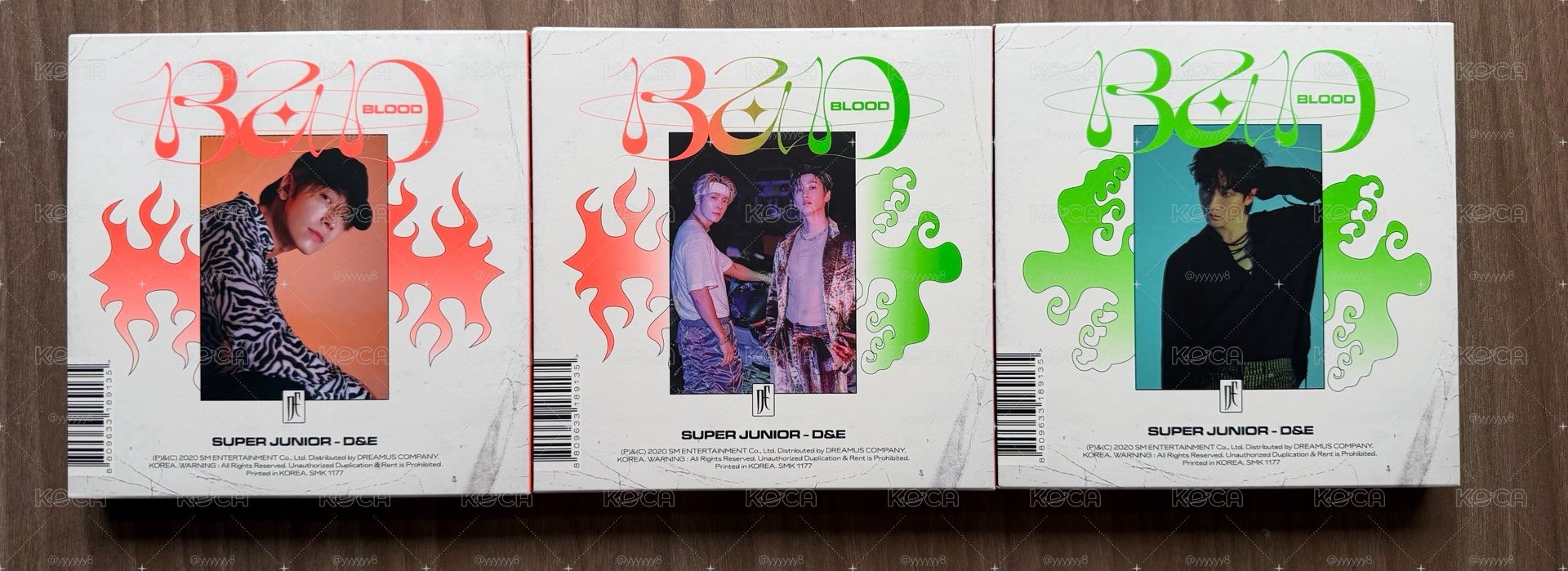 D&E 第四張韓語迷你專輯 BAD BLOOD HOT COLD BALANCE BLOOD李東海 李赫宰 小卡 專輯