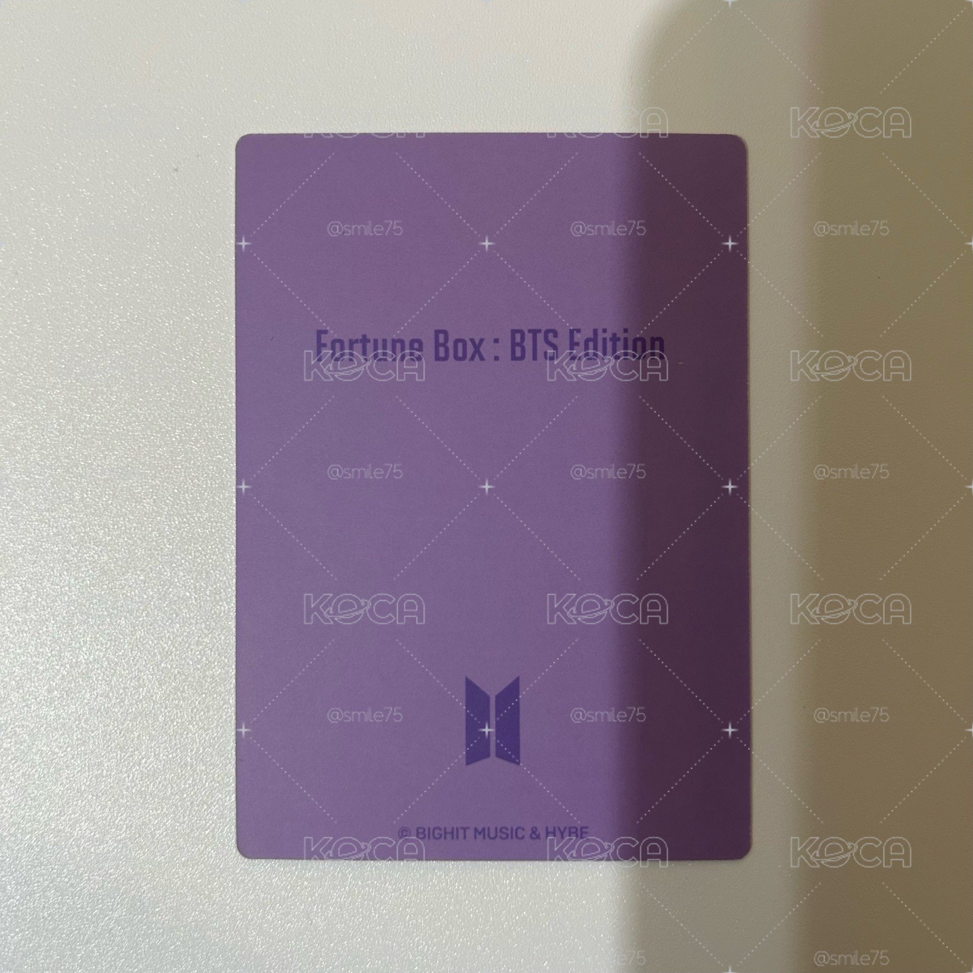 BTS 防彈少年團 日本限定 fortune box 特典 小卡