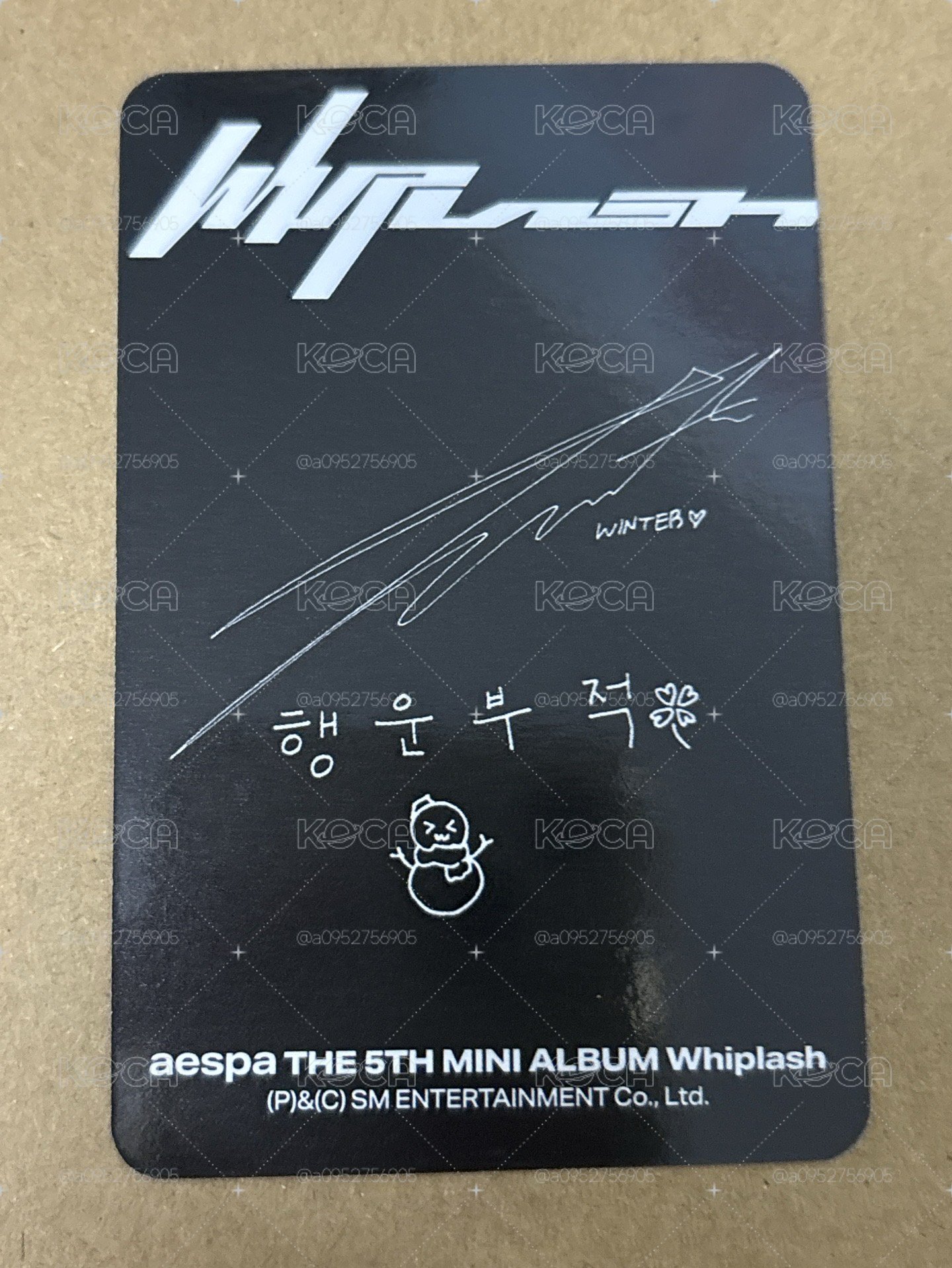 Whiplash 專輯卡 BEAT冬