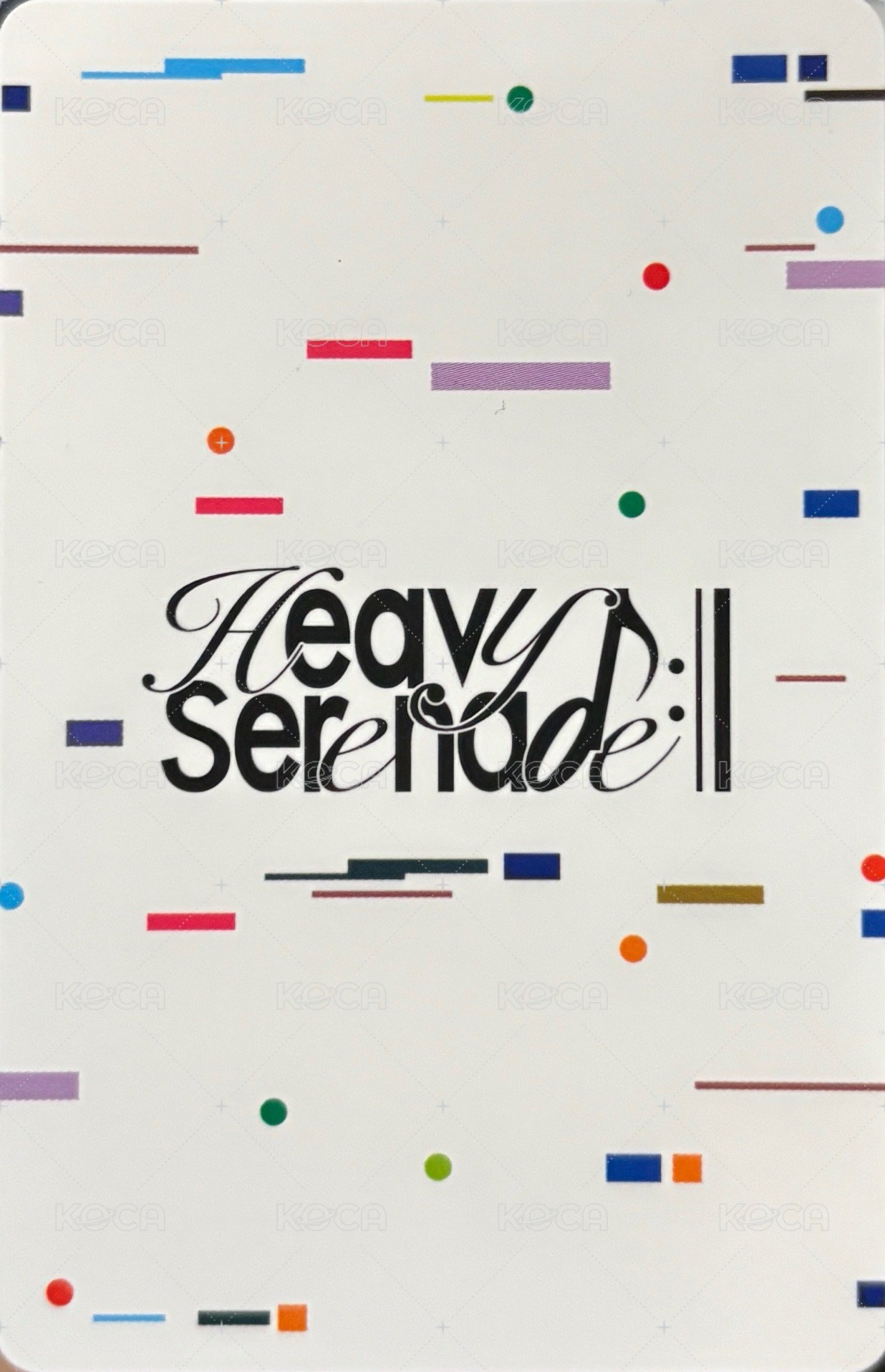 Heavy Serenade 電子專 專輯卡 莉嫄友三人 背面