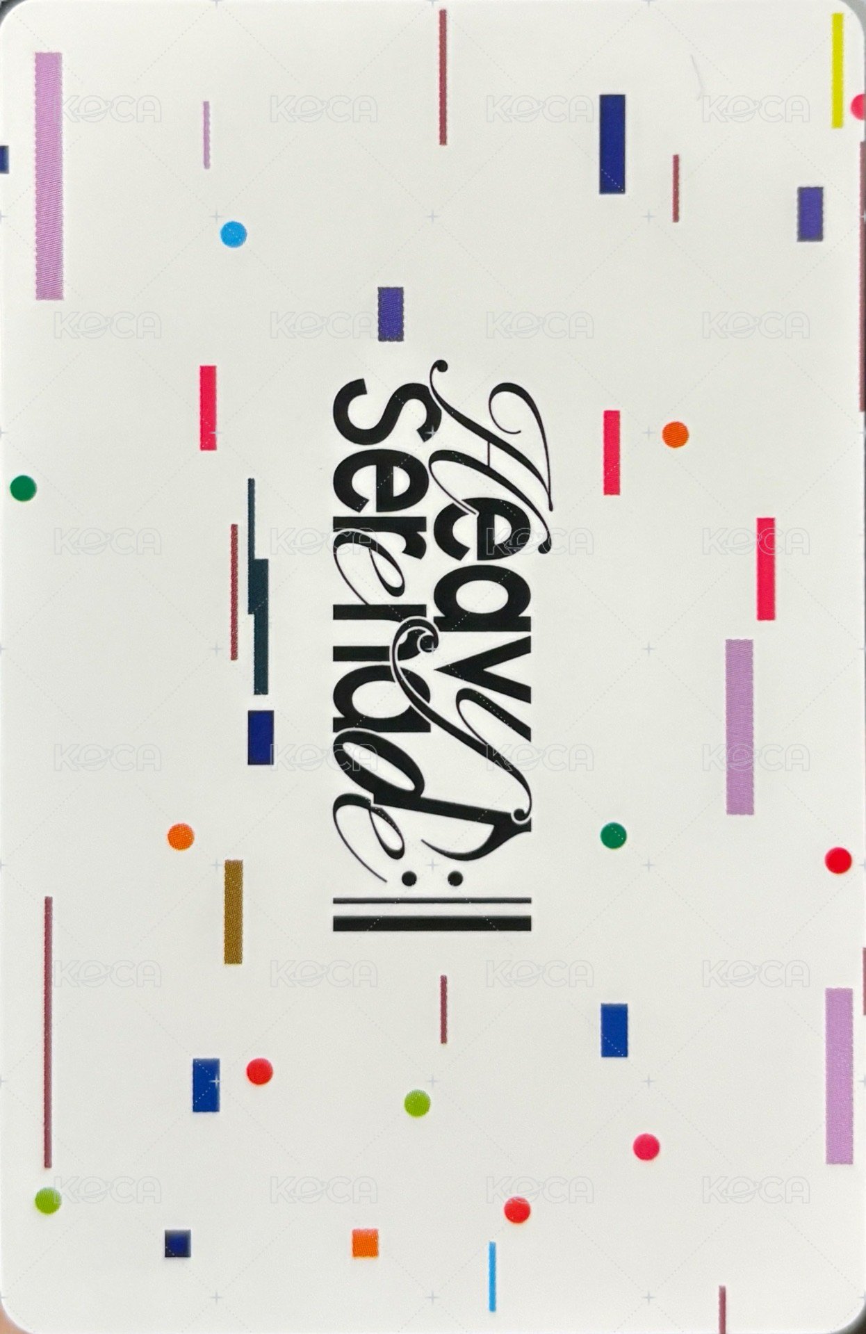 Heavy Serenade 電子專 專輯卡 薛裴圭三人 背面