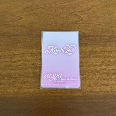 ♥︎aespa - Kiss N Tell 華納特典 - 冬柚