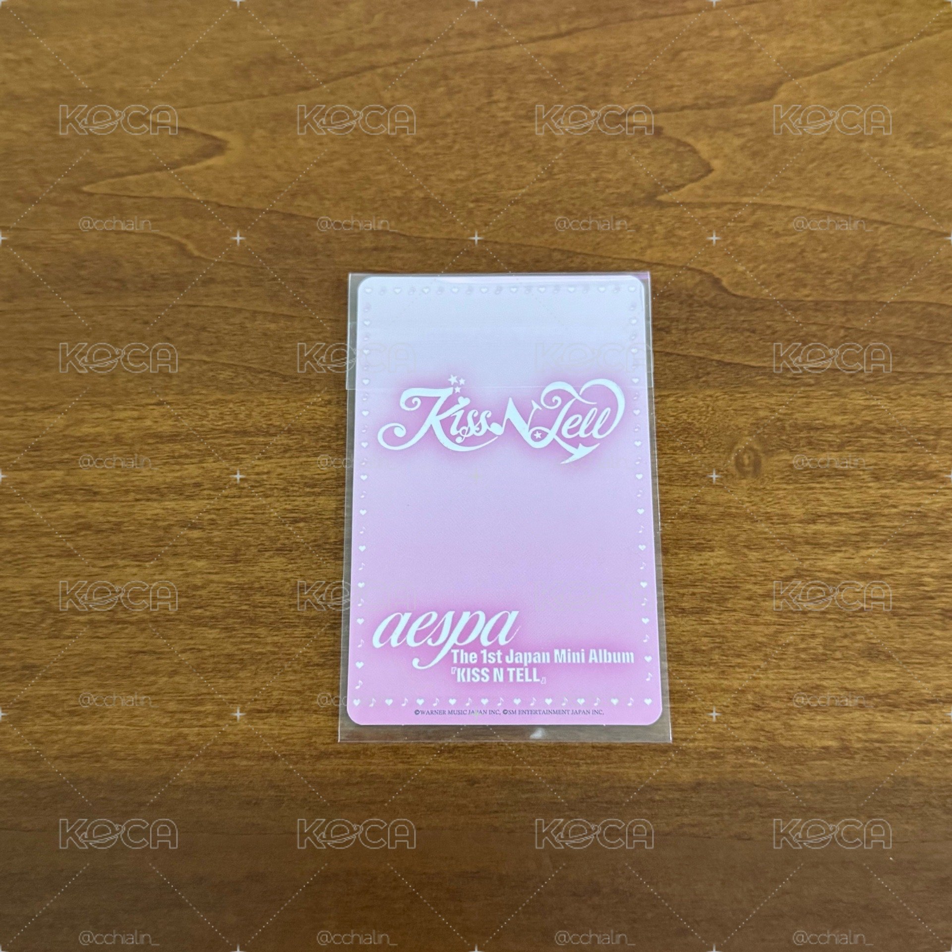 ♥︎aespa - Kiss N Tell 華納特典 - 寧柚