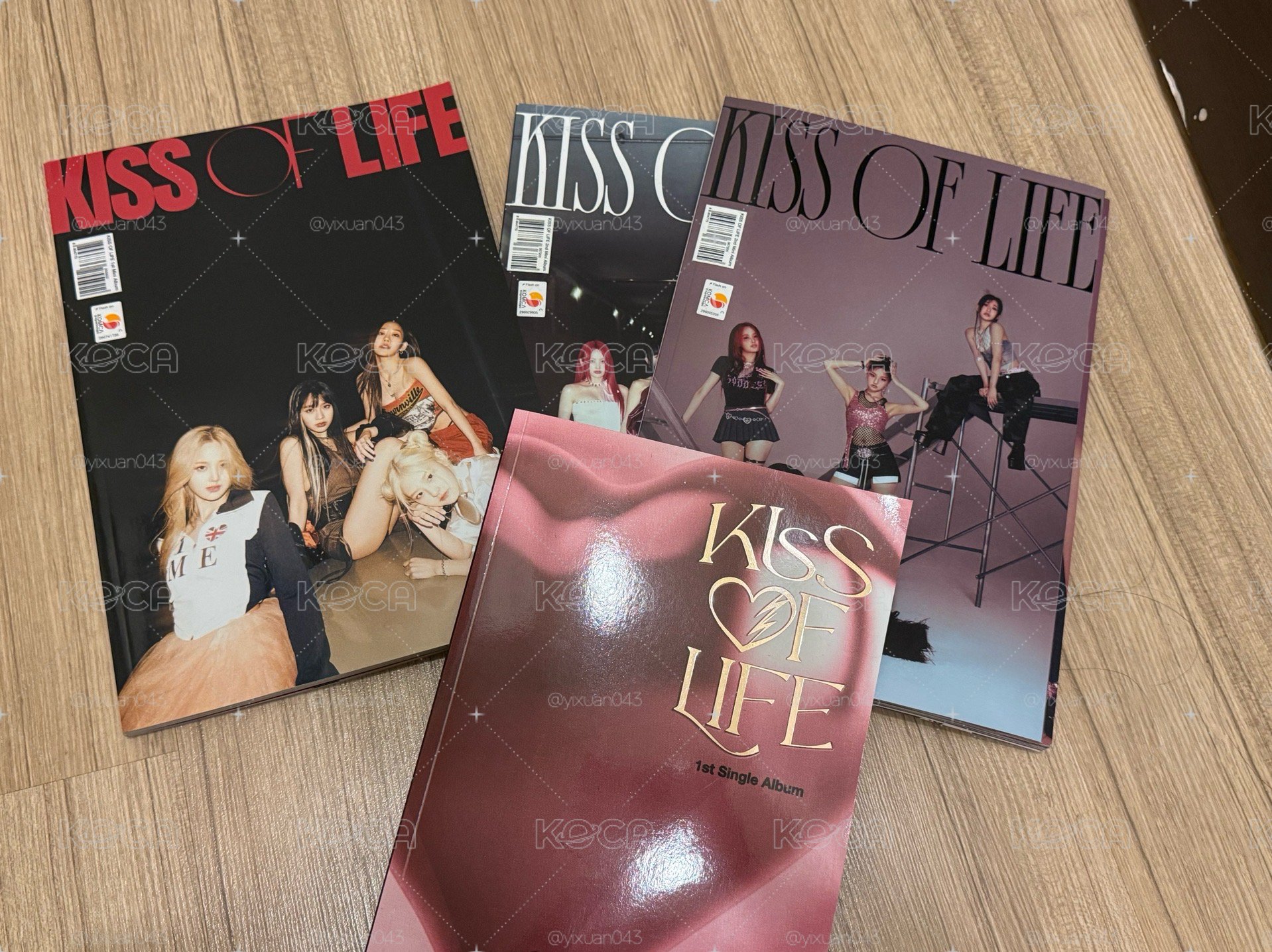 kiss of life 出道專➡️Midas touch (四本僅無小卡其他配置都在）