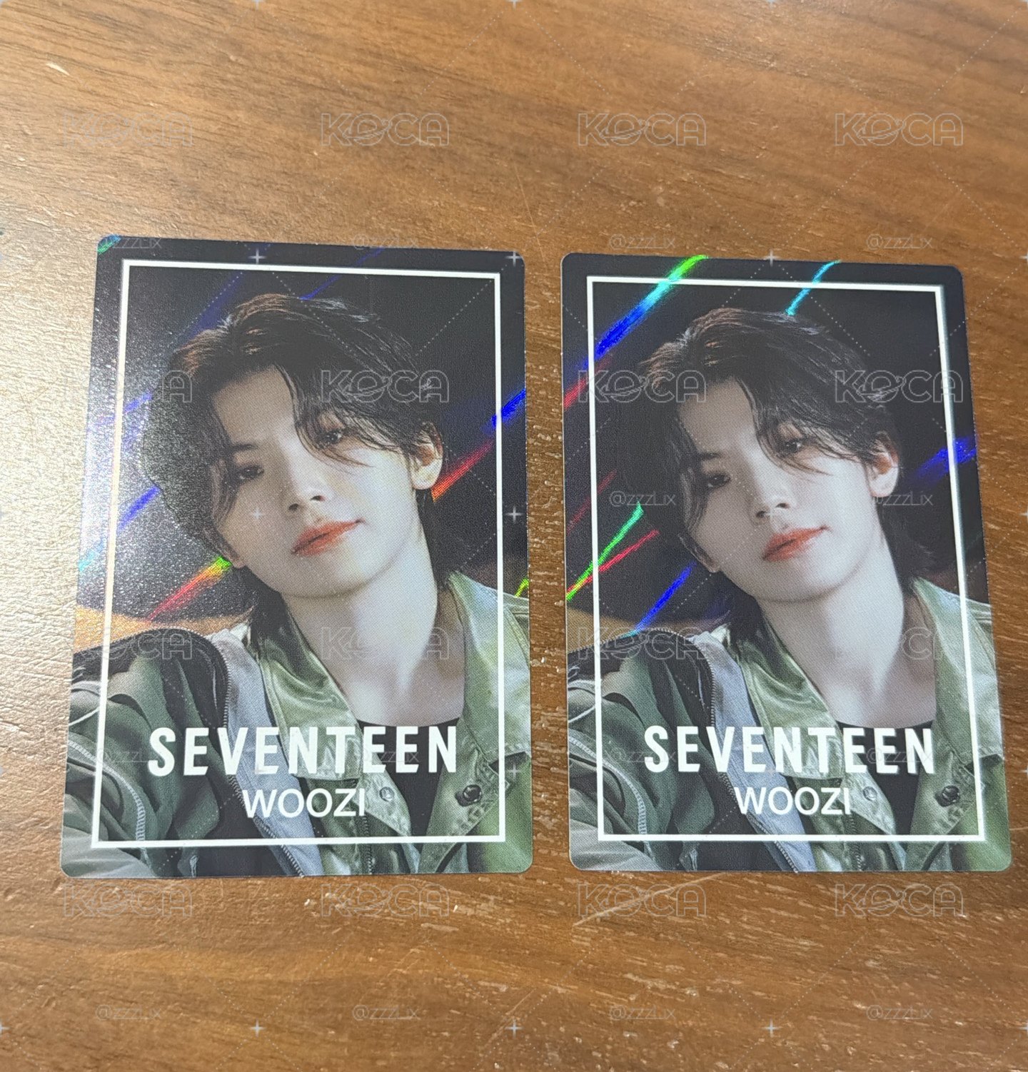 SEVENTEEN WOOZI 餅乾卡 貼紙