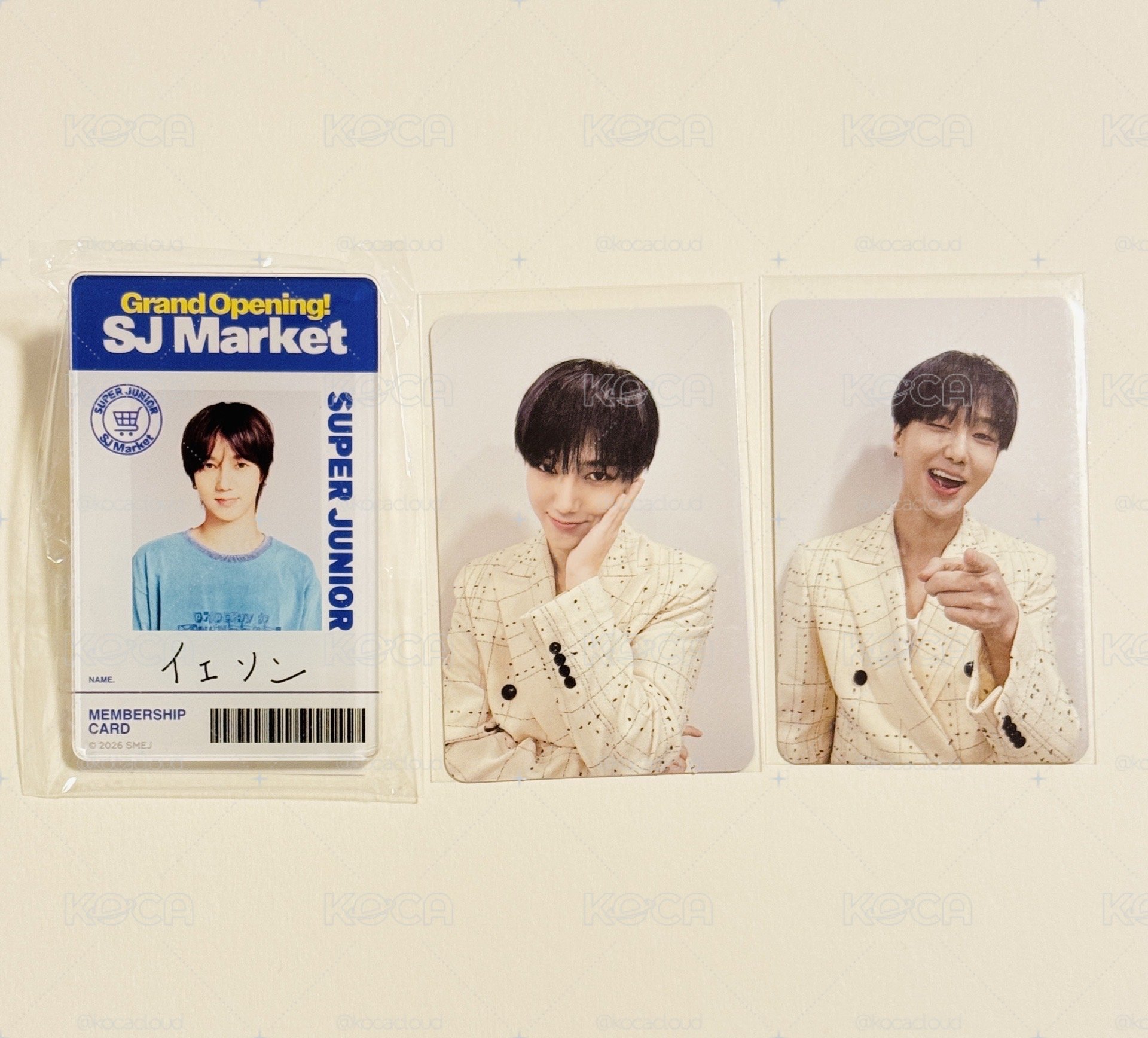 SJ MARKET 日本 姓名牌/名牌  雲 + 迷四 專輯卡x2