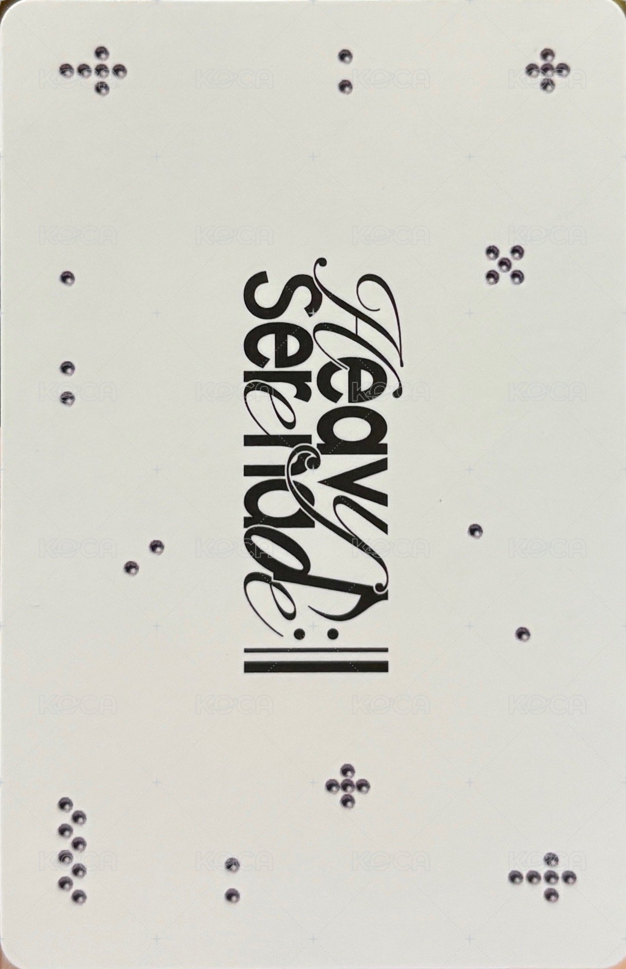 Heavy Serenade 電子專 專輯卡 Jacket 背面