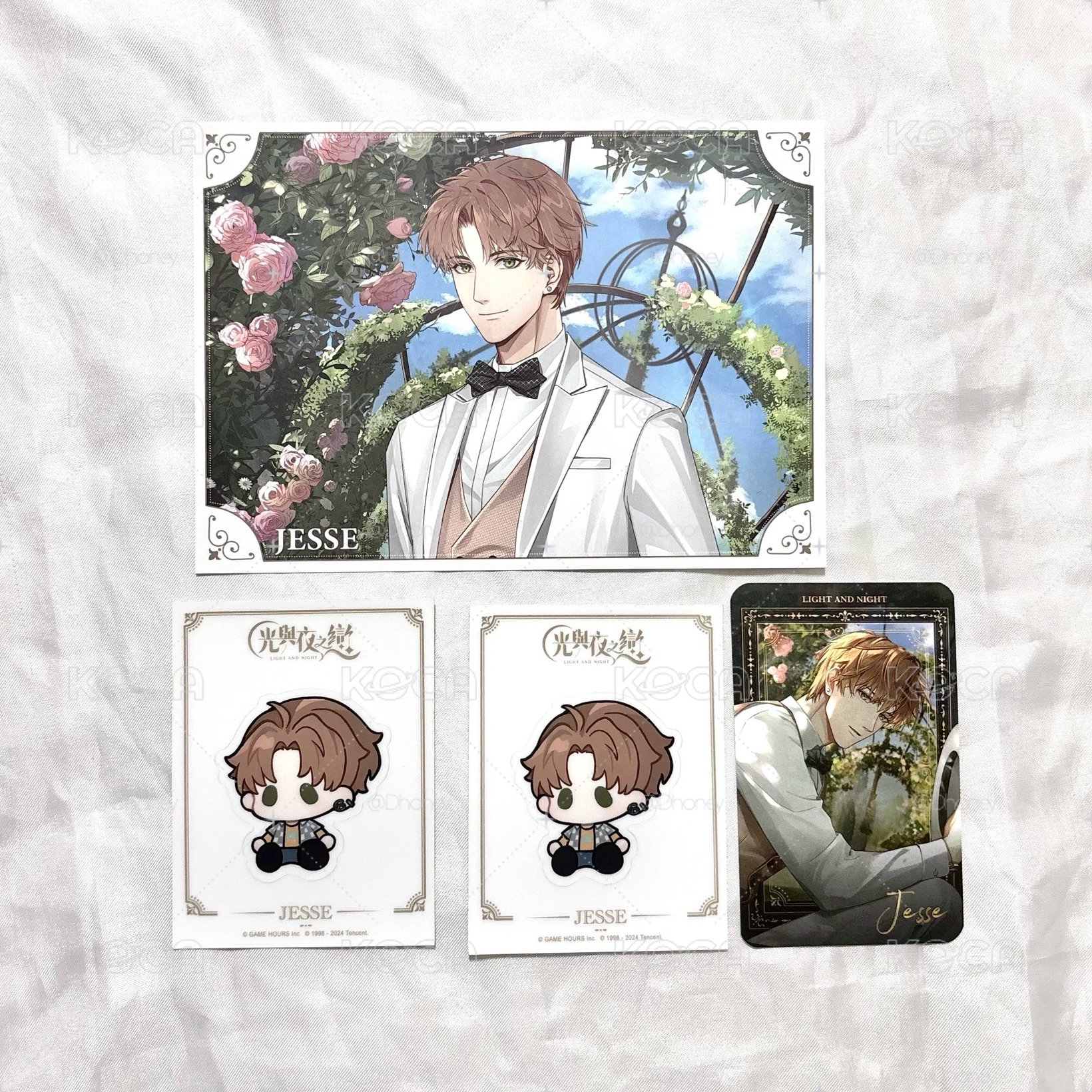 現貨 夏鳴星 粉粉 明信片小卡set