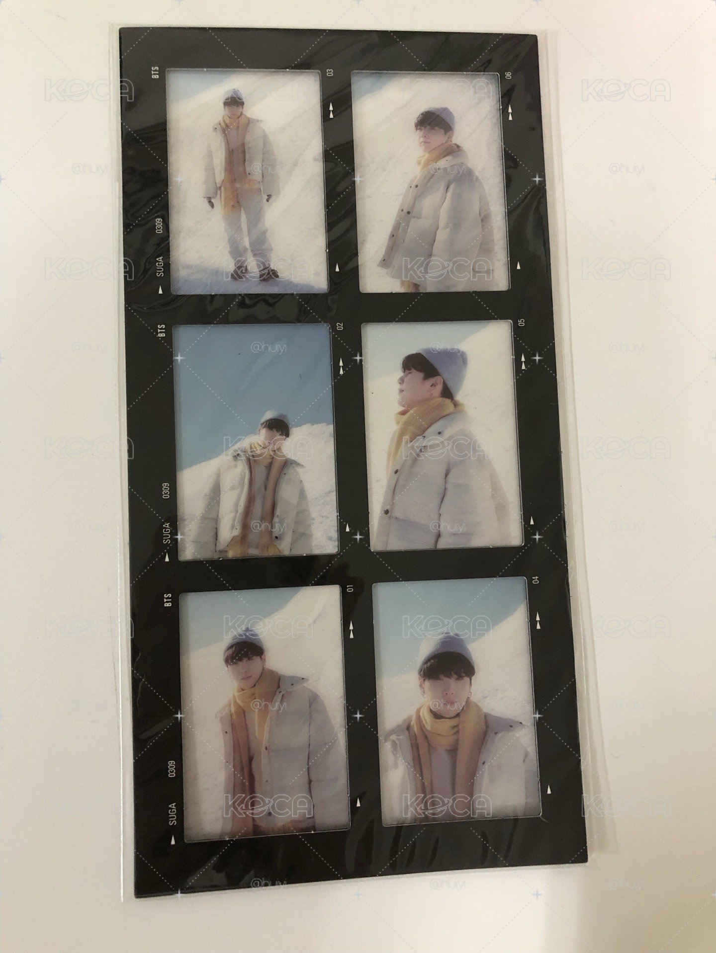 BTS 2021 冬寫 SUGA 六格膠片🎞️
