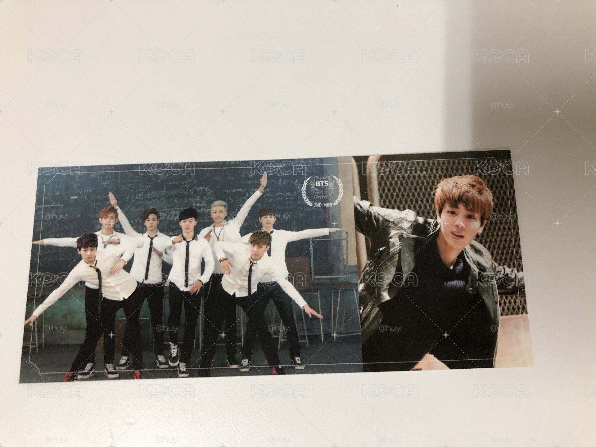 BTS Jin 金碩珍 四格照、專卡