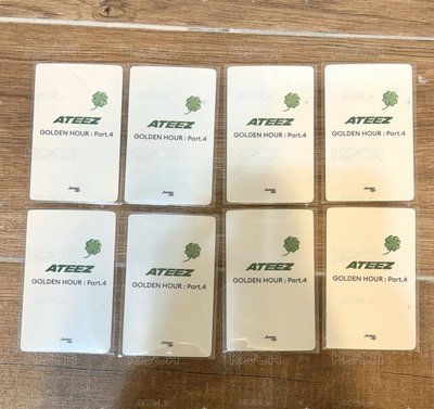 ATEEZ🍀幸運草小卡一套 八張