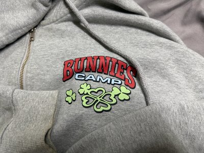 NewJeans 2023 Bunnies Camp 灰色外套 M號 二手(有穿過兩三次並下水洗過) 袖口黃掉 