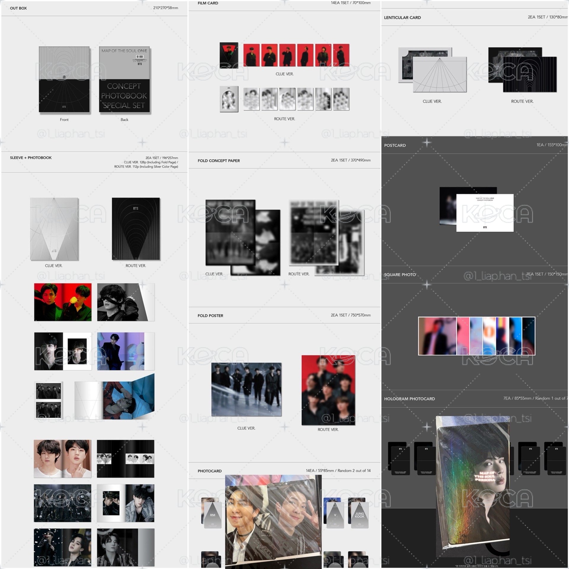BTS MAP OF THE SOUL ON:E CONCEPT PHOTOBOOK SPECIAL SET
