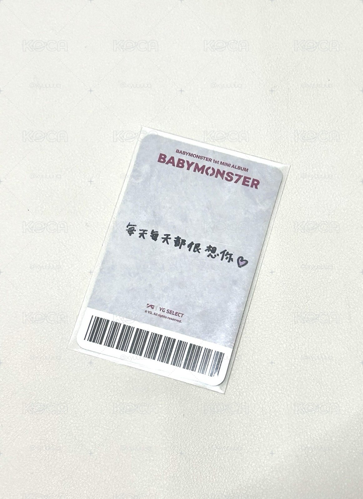 BABYMONS7ER中區特典卡 中背