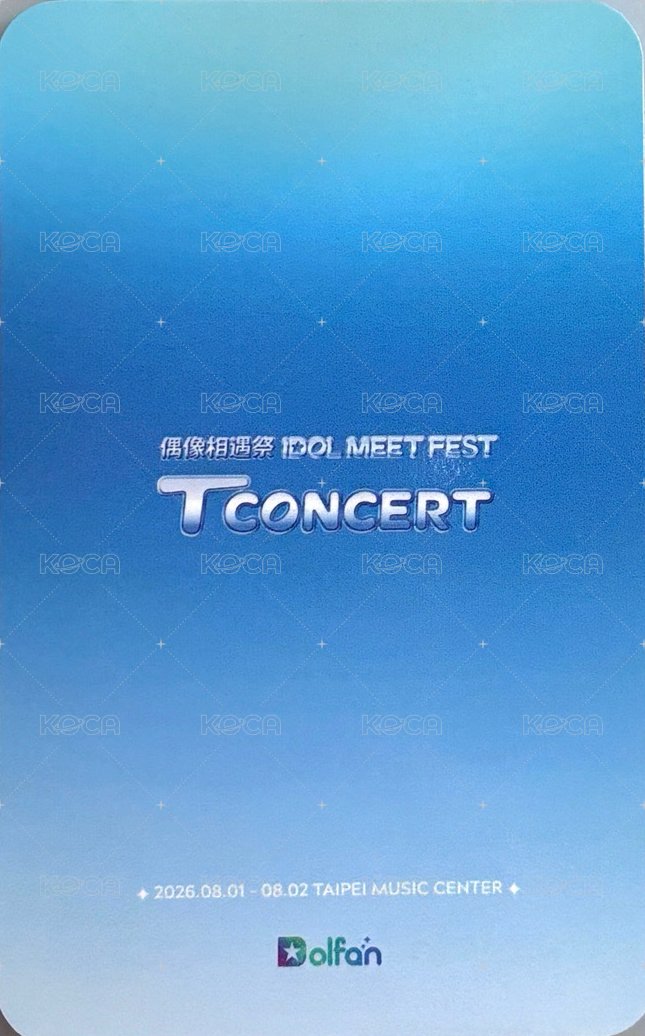 T CONCERT｜IDOL MEET FEST 偶像相遇祭 Dolfan 隨機卡 個人小卡 BAND款🎸 背面