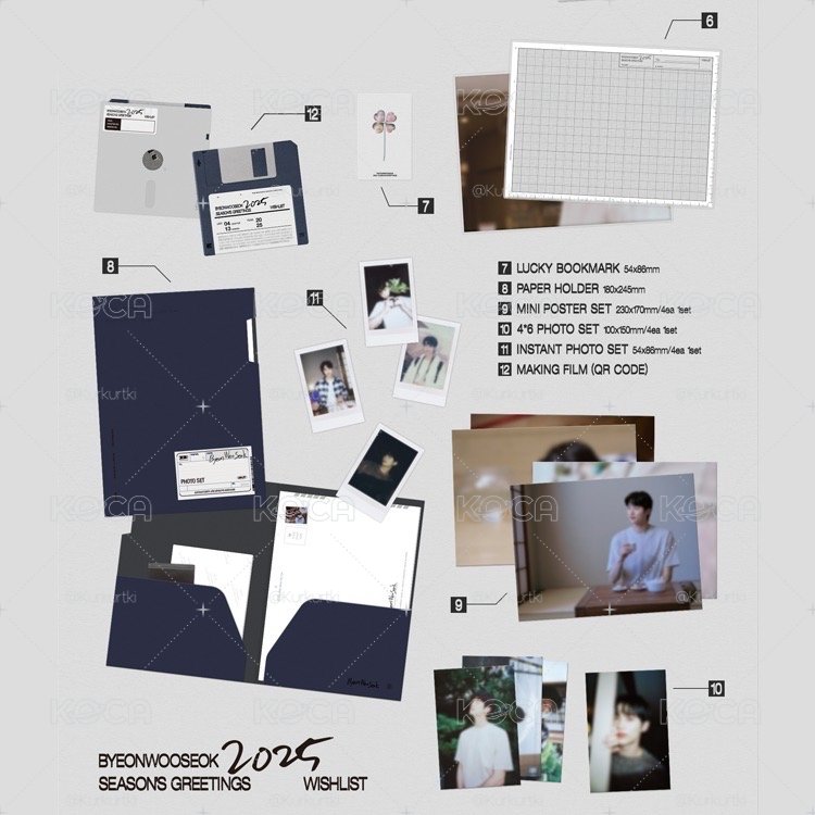 邊佑錫 BYEON WOO SEOK 2025  年曆組 （含特典小卡）